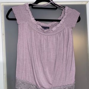 American eagle off the shoulder top, size s